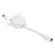DELOCK module καλώδιο τροφοδοσίας Easy 45 81377 ανασυρόμενο 50cm σε λευκό χρώμα