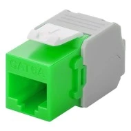 GOOBAY Keystone module RJ45 CAT 6A 90687 UTP σε πράσινο χρώμα