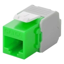 GOOBAY Keystone module RJ45 CAT 6A 90687 UTP σε πράσινο χρώμα