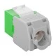 GOOBAY Keystone module RJ45 CAT 6A 90687 UTP σε πράσινο χρώμα GOOBAY Keystone module RJ45 CAT 6A 90687 UTP σε πράσινο χρώμα