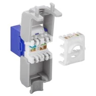 GOOBAY Keystone module RJ45 CAT 6A 90688 UTP σε μπλε χρώμα