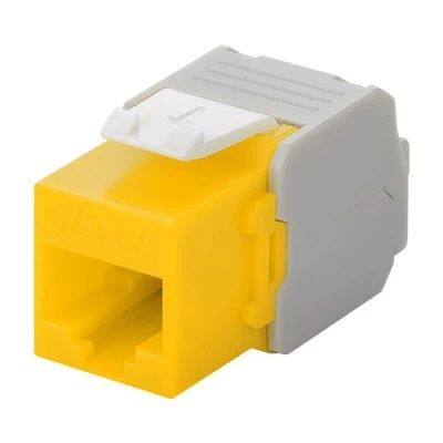 GOOBAY Keystone module RJ45 CAT 6A 90691 UTP σε κίτρινο χρώμα