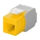GOOBAY Keystone module RJ45 CAT 6A 90691 UTP σε κίτρινο χρώμα
