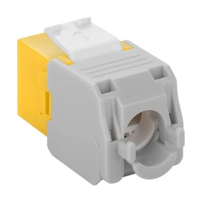 GOOBAY Keystone module RJ45 CAT 6A 90691 UTP σε κίτρινο χρώμα