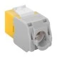 GOOBAY Keystone module RJ45 CAT 6A 90691 UTP σε κίτρινο χρώμα