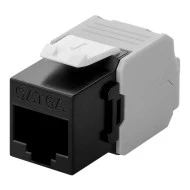 GOOBAY Keystone module RJ45 CAT 6A 90692 UTP σε μαύρο χρώμα
