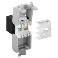 GOOBAY Keystone module RJ45 CAT 6A 90692 UTP σε μαύρο χρώμα