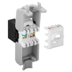 GOOBAY Keystone module RJ45 CAT 6A 90692 UTP σε μαύρο χρώμα