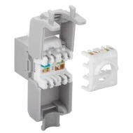 GOOBAY Keystone module RJ45 CAT 6A 90693 UTP σε γκρι χρώμα