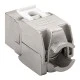 GOOBAY Keystone module RJ45 CAT 6A 90864 STP 500 MHz slim-line ασημί χρώμα