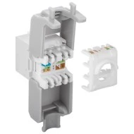 GOOBAY Keystone module RJ45 CAT 6A 90867 UTP σε  λευκό χρώμα