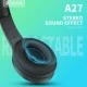 Ασύρματα ακουστικά CELEBRAT headphones A27 wireless & wired, Bluetooth 5.3, Φ40mm, μαύρα