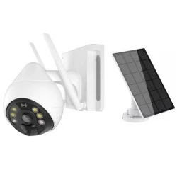 VSTARCAM smart ηλιακή κάμερα BG69 με νυχτερινή λειτουργία υπέρυθρων 10000mAh, IP66, 3MP, 4G, PIR, PTZ με ηχητικό και οπτικό συναγερμό φωτός