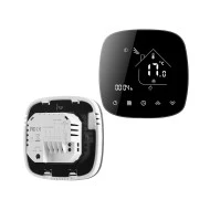 Smart WiFi θερμοστάτης αερίου BHT-001-GCLW χωνευτός μαύρος για ομοιόμορφο και άνετο έλεγχο θερμοκρασίας