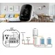 Smart WiFi θερμοστάτης αερίου BHT-001-GCLW χωνευτός μαύρος για ομοιόμορφο και άνετο έλεγχο θερμοκρασίας