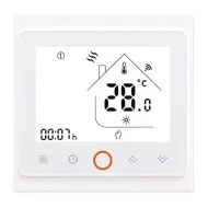 Smart WiFi θερμοστάτης πετρελαίου BHT-002-GBLWDB dual band χωνευτός λευκός