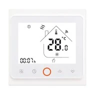 Smart WiFi θερμοστάτης αερίου BHT-002-GCLWDB dual band χωνευτός λευκός για ομοιόμορφο και άνετο έλεγχο θερμοκρασίας