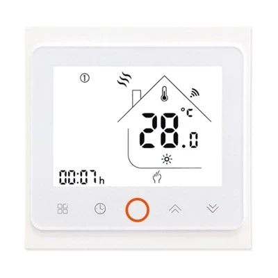 Smart WiFi θερμοστάτης αερίου BHT-002-GCLWDB dual band χωνευτός λευκός για ομοιόμορφο και άνετο έλεγχο θερμοκρασίας