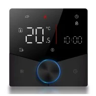 Smart Wi-Fi θερμοστάτης πετρελαίου BHT-009GBLW χωνευτός μαύρος για ομοιόμορφο και άνετο έλεγχο της θερμοκρασίας