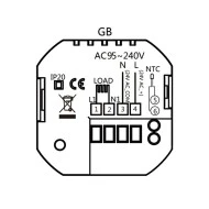 Smart Wi-Fi θερμοστάτης πετρελαίου BHT-009GBLW χωνευτός μαύρος για ομοιόμορφο και άνετο έλεγχο της θερμοκρασίας