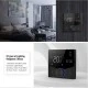 Smart Wi-Fi θερμοστάτης αερίου BHT-009GCLW χωνευτός μαύρος για ομοιόμορφο και άνετο έλεγχο της θερμοκρασίας