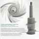 BRUNO πολυκόπτης BRN-0082  400W 2 ταχύτητες 500ml με 4 λεπίδες σε λευκό χρώμα