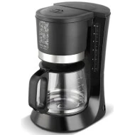 BRUNO καφετιέρα φίλτρου 680W BRN-0086 έως 12 φλυτζάνια 1.2L με αποσπώμενο πλενόμενο φίλτρο σε μαύρο χρώμα