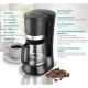 BRUNO καφετιέρα φίλτρου 680W BRN-0086 έως 12 φλυτζάνια 1.2L με αποσπώμενο πλενόμενο φίλτρο σε μαύρο χρώμα