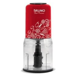 BRUNO πολυκόπτης BRN-0089 με 2 ταχύτητες 400W 500ml, 4 λεπίδες σε κόκκινο χρώμα