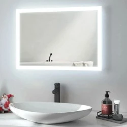 Bruno καθρέφτης μπάνιου LED BRN-0099 ορθογώνιος 24W 60x80cm IP67 4000K ενδιάμεσο φως