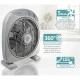 Ανεμιστήρας Box Fan BRUNO δαπέδου 38W 32cm σε γκρι χρώμα με 3 ταχύτητες & χρονοδιακόπτη