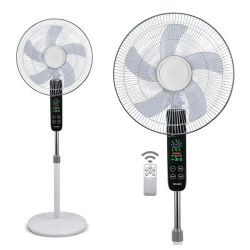 Ανεμιστήρας υψηλής απόδοσης 45W BRUNO  με LED ψηφιακό πάνελ ελέγχου & ενδείξεων, τηλεχειριστήριο και χρονοδιακόπτη