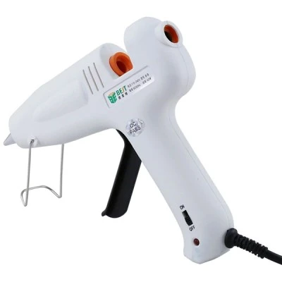 Πιστόλι θερμικής σιλικόνης BEST BST-B-F, 40W σε λευκό χρώμα με διακόπτη λειτουργίας Πιστόλι θερμικής σιλικόνης BEST BST-B-F, 40W σε λευκό χρώμα με διακόπτη λειτουργίας