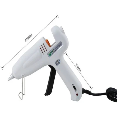 Πιστόλι θερμικής σιλικόνης BEST BST-B-F, 40W σε λευκό χρώμα με διακόπτη λειτουργίας Πιστόλι θερμικής σιλικόνης BEST BST-B-F, 40W σε λευκό χρώμα με διακόπτη λειτουργίας