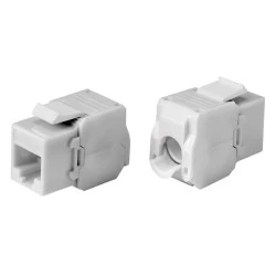 POWERTECH keystone module RJ45 female CAB-N150 Cat.6Α UTP 180° σε  λευκό χρώμα