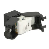 POWERTECH keystone module RJ45 female CAB-N150 Cat.6Α UTP 180° σε μαύρο χρώμα