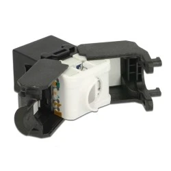 POWERTECH keystone module RJ45 female CAB-N150 Cat.6Α UTP 180° σε μαύρο χρώμα