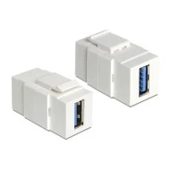 POWERTECH USB 3.0 adapter CAB-N152 για patch panel σε λευκό χρώμα