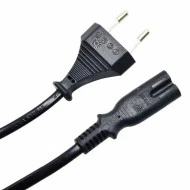 POWERTECH Καλώδιο τροφοδοσίας Euro VDE 2x0.5mm², PVC, copper, 1.5m