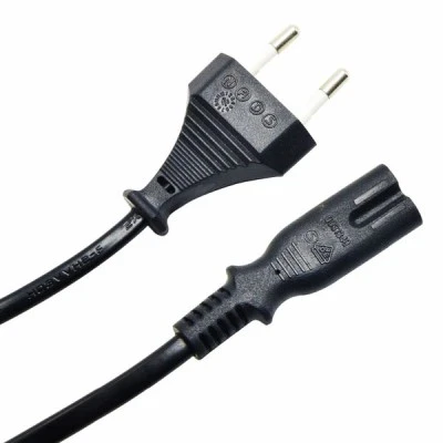 POWERTECH Καλώδιο τροφοδοσίας Euro VDE 2x0.5mm², PVC, copper, 1.5m