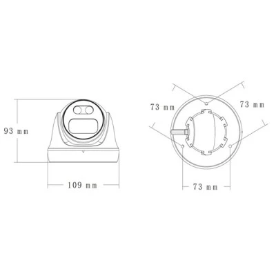 LONGSE IP κάμερα CMSAFG200WH με fixed φακό 2.8mm ανάλυση 2MP και εύρος φωτός έως 25m full color