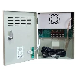 POWERTECH τροφοδοτικό CP1209-20A-B για CCTV-Alarm, DC12V 20A, 9 κανάλια
