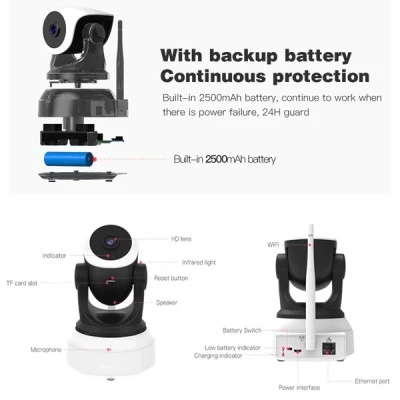 VSTARCAM smart IP κάμερα CS24B, 3MP, WiFi, battery backup με εντοπισμό καπνού & νυχτερινή λειτουργία VSTARCAM smart IP κάμερα CS24B, 3MP, WiFi, battery backup με εντοπισμό καπνού & νυχτερινή λειτουργία