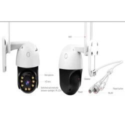 VSTARCAM smart IP κάμερα CS64, αδιάβροχη IP66, 3MP, WiFi, cloud/micro SD με νυχτερινή λειτουργία υπέρυθρων & εντοπισμό καπνού