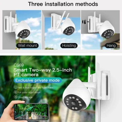 VSTARCAM smart IP κάμερα CS69, IP66, 3MP, WiFi, PTZ, Onvif με νυχτερινή λειτουργία υπέρυθρων & εντοπισμός κίνησης VSTARCAM smart IP κάμερα CS69, IP66, 3MP, WiFi, PTZ, Onvif με νυχτερινή λειτουργία υπέρυθρων & εντοπισμός κίνησης