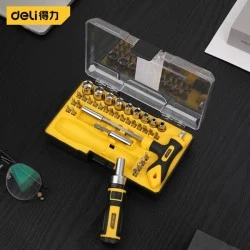 Σετ κατσαβιδιών ακριβείας DELI DL1129 35τμχ με πλαστική θήκη μεταφοράς