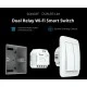 SONOFF smart διακόπτης DUALR3 Lite, 2-Gang, Wi-Fi 15A λευκός για απομακρυσμένο έλεγχο φωτισμού & φωνητικός έλεγχος