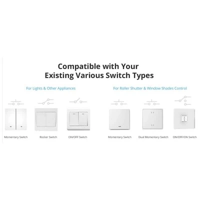 SONOFF smart διακόπτης DUALR3 Lite, 2-Gang, Wi-Fi 15A λευκός για απομακρυσμένο έλεγχο φωτισμού & φωνητικός έλεγχος