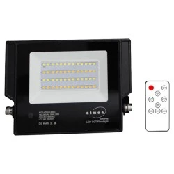Προβολέας led CCT αλουμινίου 20W 2200lm 230V με εναλλαγή φωτός 4 σε 1 Dimmable με ασύρματο controller IP66