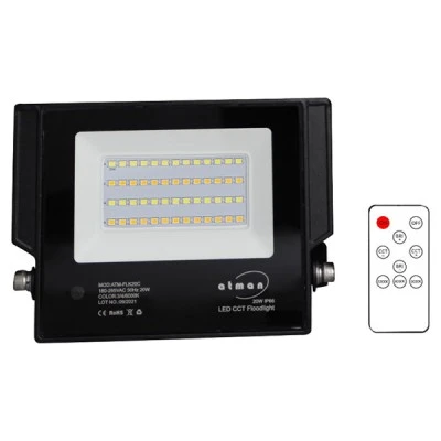 Προβολέας led CCT αλουμινίου 20W 2200lm 230V με εναλλαγή φωτός 4 σε 1 Dimmable με ασύρματο controller IP66 Προβολέας led CCT αλουμινίου 20W 2200lm 230V με εναλλαγή φωτός 4 σε 1 Dimmable με ασύρματο controller IP66